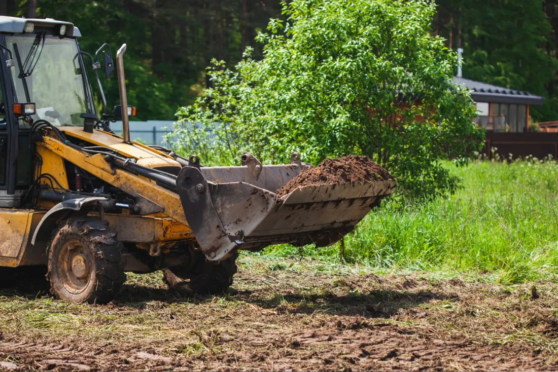 Graded and cleared lot prepared by MTM Land Clearing Services in Spring, TX