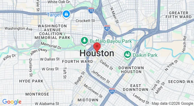 Map of the Spring, TX area